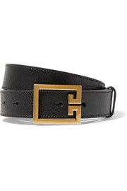 Givenchy | Metallic textured-leather belt | NET-A-PORTER.COM