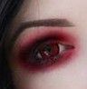 Vampire eye makeup
