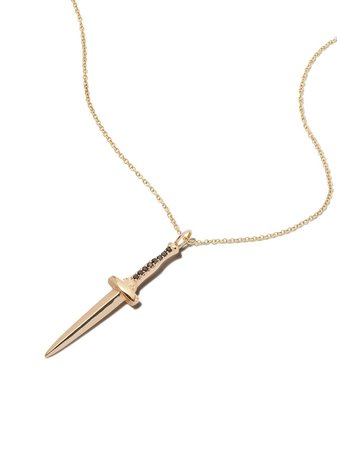 DRU. 14kt Yellow Gold Dagger Necklace - Farfetch