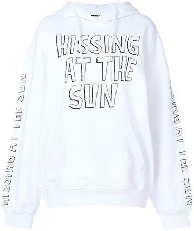 hissing at the sun hoodie