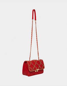 CHAINS OF LOVE SHOULDER BAG RED – Betsey Johnson