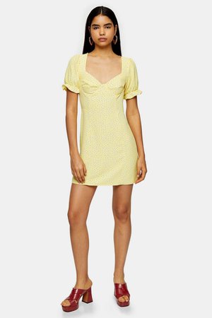 Yellow Prairie Mini Dress | Topshop