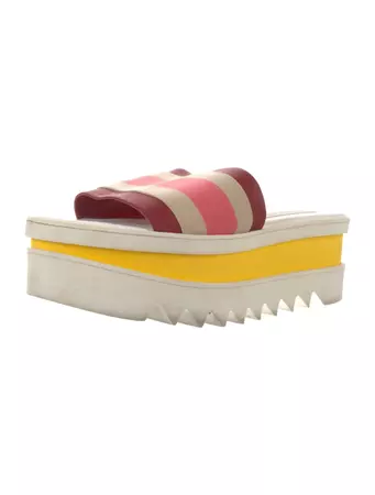 Stella McCartney Printed Espadrilles - Red Sandals, Shoes - STL194890 | The RealReal
