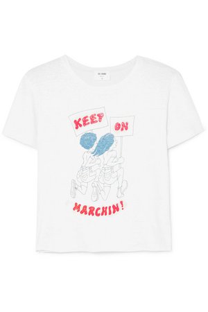 RE/DONE | Printed cotton-jersey T-shirt | NET-A-PORTER.COM