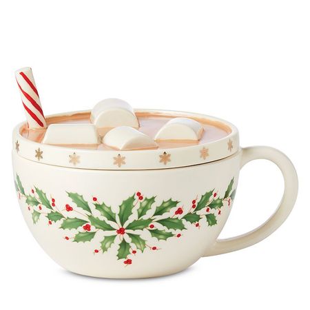 Lenox Holiday Cocoa Mug Covered Candy Dish | Bloomingdale's