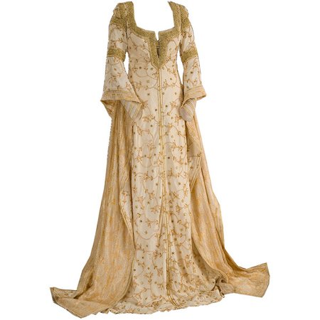 Gold & Nude Medieval Gown