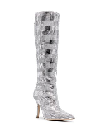 Paris Texas Holly crystal-embellished Boots