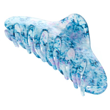 Translucent Marble Hair Claw - Blue | Claire's US
