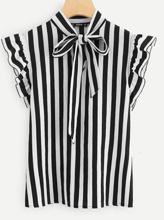 striped blouse