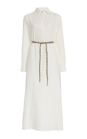 The Antonine Cotton and Cashmere-Blend Maxi Dress by Giuliva Heritage | Moda Operandi