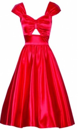 1940s red dress