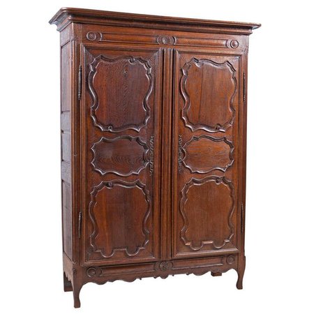 18th Century European Oak Armoire from the Ardennes Region of Belgium For Sale at 1stdibs