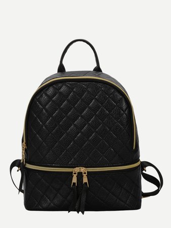 Double Zipper Front Backpack