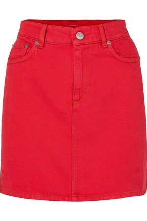 GANNI | Denim mini skirt | NET-A-PORTER.COM