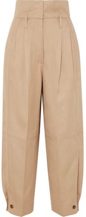 Woven Tapered Pants - Beige