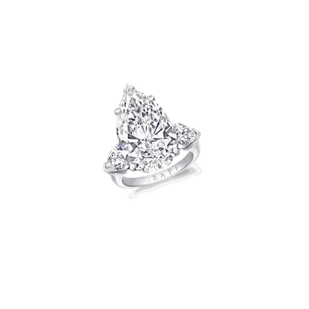 Pear Shape Diamond Ring, 14.02 ct pear shape diamond | Graff