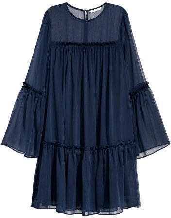 Chiffon Dress - Blue