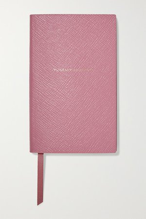 Smythson | Yummy Mummy textured-leather notebook | NET-A-PORTER.COM