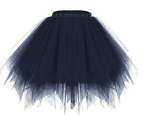 Bridesmay Women's Tutu Tulle Skirt 50s Vintage Ballet Bubble Dance Skirts at Amazon Women’s Clothing store