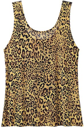 Amazon.com: Vislivin Womens Basic Layering Tank Tops Seamless Stretch Cami Nylon Undershirt Tank Pack Black Leopard S: Clothing