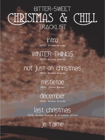 BITTER-SWEET christmas & Chill Tracklist