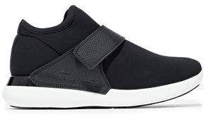 Palau Neoprene And Textured-leather Sneakers