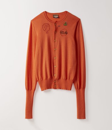 Vivienne Westwood Knitwear | Unisex Clothing | Vivienne Westwood - Futuro Button Up Orange