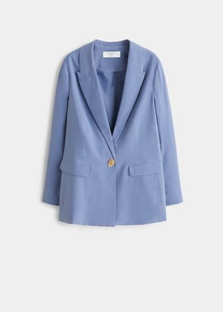 Button soft blazer - Plus sizes | Violeta by Mango USA