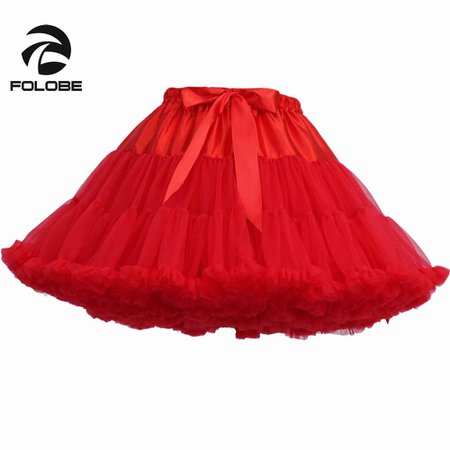 FOLOBE Red Womens Girls Petticoat Soft Tulle Skirts Women's Tutu Costume Ballet Dance wear Multi layer Puffy Tutu Skirts TT004|puffy skirts|tutu skirt womentulle tutu skirt women - AliExpress
