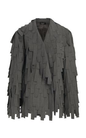 Ribbon-Embellished Blazer Jacket By A.w.a.k.e. Mode | Moda Operandi