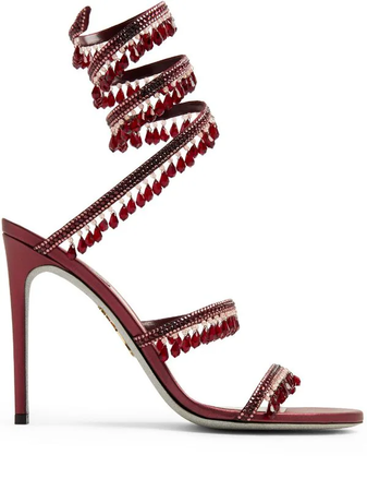 René Caovilla Chandelier 105mm open-toe sandals 4.1” heels $1,706