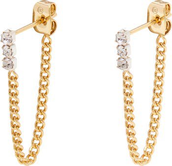 gorjana Wilder Shimmer Chain Huggie Hoop Earrings | Nordstrom