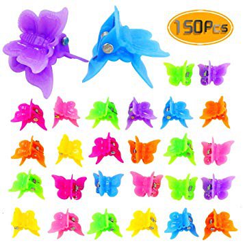 Bignc Mini Butterfly Hair Clips Assorted Color Small Butterfly Hair Clips for Women and Girls