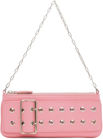 Abra Pink Flat Belt Shoulder Bag | Smart Closet