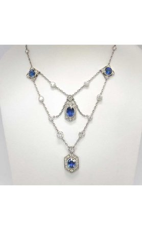 vintage sapphire necklace