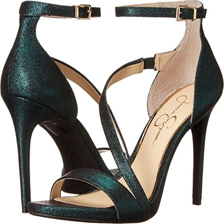 Amazon.com | Jessica Simpson Women's Rayli Ankle Strap Heeled Sandal | Heeled Sandals