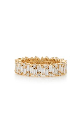 Suzanne Kalan 18K Gold Diamond Ring