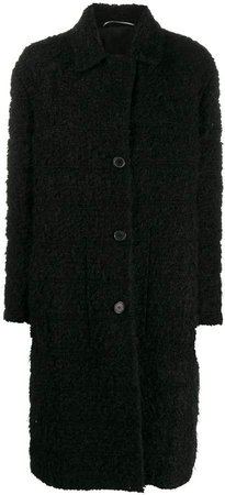 reversible single-breasted coat