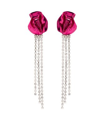Sterling King Georgia crystal-embellished drop earrings - FARFETCH