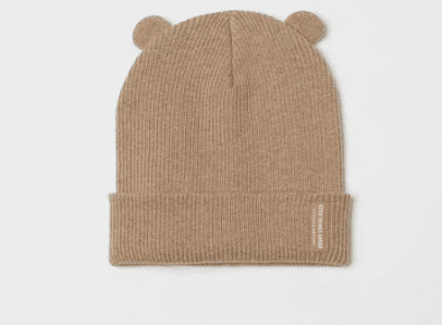 NEW BABY/ RIBBED KNIT HAT WITH EARS