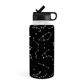 Avenie Constellations Black And White Water Bottle - Society6 : Target