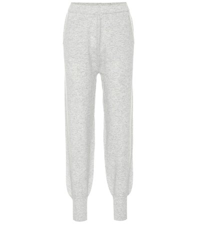 Wool and cashmere trackpants