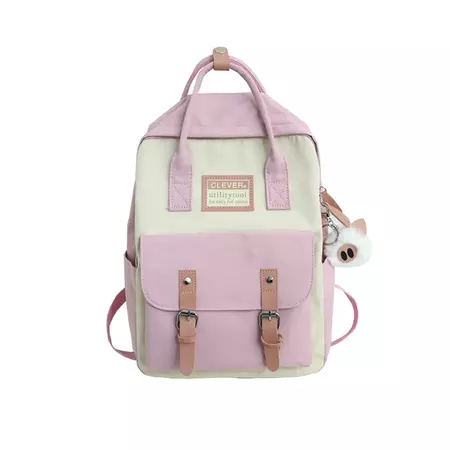 Pastel Colors Preppy Backpack - Shoptery