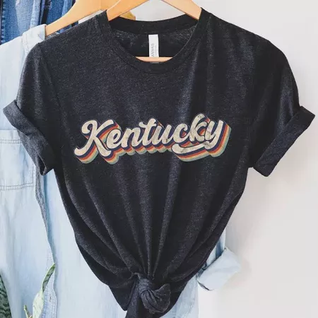 Retro Kentucky Tee, Kentucky Gifts, Kentucky Home, Kentucky Gifts for Women, State of Kentucky, Kentucky Mom, Kentucky Girl, Retro USA Shirt | Google Shopping