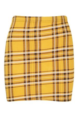 Tartan Check Basic Jersey Mini Skirt