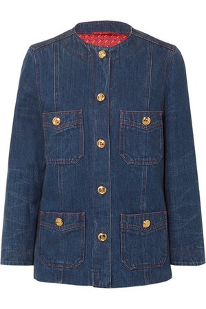 Gucci | Button-embellished denim jacket | NET-A-PORTER.COM