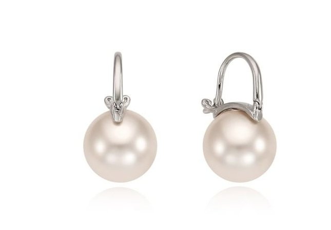 vintage hollywood - basic pearl earrings