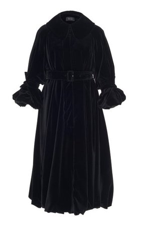 Oversized Belted Velvet Bell Coat By Simone Rocha | Moda Operandi