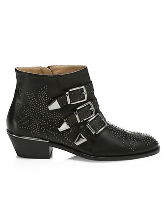 Chloé Susanna Studded Leather Ankle Boots | SaksFifthAvenue