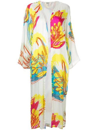 All Things Mochi Kimono Con Estampado Floral Abstracto - Farfetch
